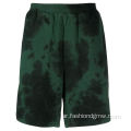 شورتات شحن البضائع المخصصة الصيفية الصيفية صبغة فرنسية تيري القطن غير الرسمي شورت الشاطئ المنسوج